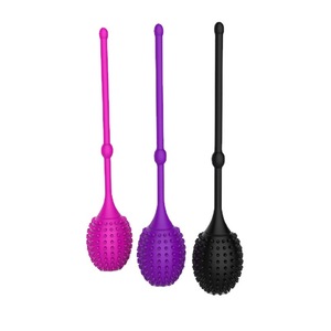 Máquina de ejercicios con bolas de pesas para fortalecer el suelo vaginal para mujeres, en colores rosa, rojo, morado y negro, control manual, OEM BS002 - Product Image 2