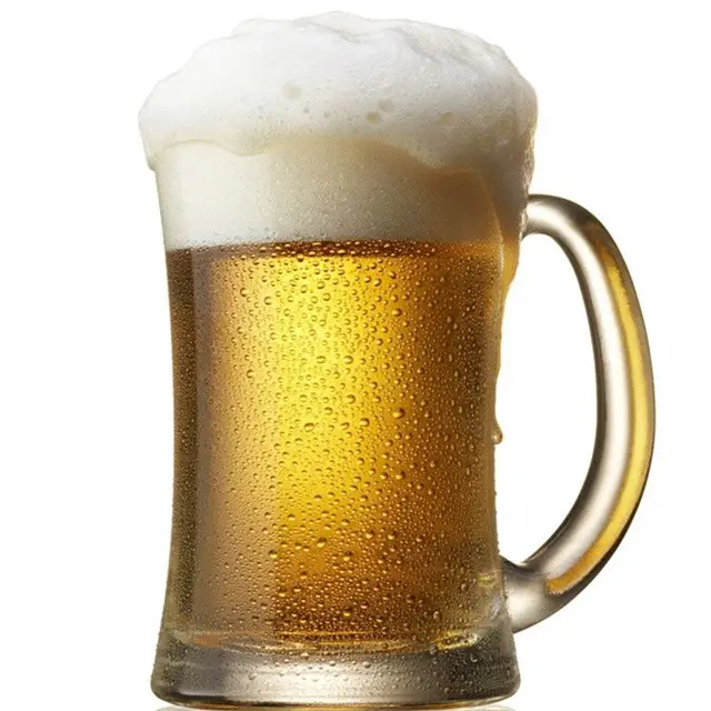 ขายร้อน570มิลลิลิตรโปร่งใสภาษาอังกฤษไพน์แก้วเบียร์รอบด้านล่าง