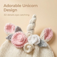 Gorro de Punto Grueso y Cálido para Bebés y Niños, Hecho a Mano con Algodón Ecológico, Transpirable, Absorbente de Sudor, Deportivo, Unisex, Personalizable