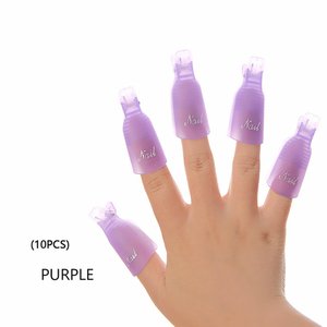 Clip de dissolvant de vernis à ongles en plastique, 10 pièces, dissolvant de vernis à ongles en Gel UV, enveloppes, nettoyant pour ongles, dégraissant, outils d'art - Product Image 3