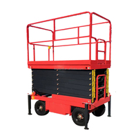 Plateforme élévatrice mobile à ciseaux semi-électrique 22M, capacité 100 kg, plateforme 2100x930mm