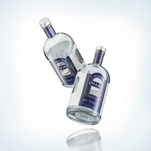 Tùy chỉnh Vodka nhãn dán không thấm nước Vàng Kim Loại Lớn lên lá dính in kỹ thuật số Gin chai rượu vang bao bì nhãn - Product Image 5