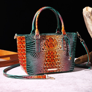 <span class=keywords><strong>Mini</strong></span> bolso de mano de lujo Vintage para mujer, monedero de moda para mujer, bolso de mano con patrón de cocodrilo de diseño único con correa para el hombro - Product Image 2