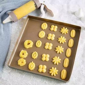 20-Piece Metal Cookie Press Maker Machine Cake Decorating <b>Kit</b> with 13 Discs & 6 Icing Tips for DIY Biscuits - Product Image 3