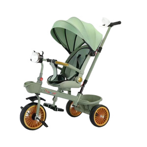 Tricycle pour enfants avec siège inclinable, roues en mousse, pour 0 à 3 ans, utilisation en intérieur, couleur blanche, modèle 917 - Product Image 4