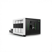 Nouvelle machine de découpe de métaux entièrement fermée en acier inoxydable avec commande CNC, puissance 1500-40000W, conception intégrée plaque-tube