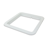 Évent de toit de camping-car 14 "Ventilateur de puissance 12 volts avec couvercle blanc Anneau de garniture intérieure W en stock
