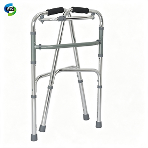 Folding Walking <b>Frame</b> Mobility <b>Walker</b> Adjustable Rollator for Elderly Patients Rehabilitation Use - Product Image 4