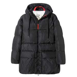 Top qualité nouveau Design dames noir chaud plus longue Parka <span class=keywords><strong>veste</strong></span> femmes <span class=keywords><strong>grande</strong></span> <span class=keywords><strong>taille</strong></span> <span class=keywords><strong>grande</strong></span> poche impression doublure femmes bouffante <span class=keywords><strong>veste</strong></span> - Product Image 3