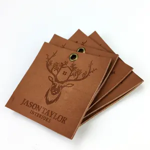 Hot Cheap Laser cutting High Quality leather hang tag for clothing