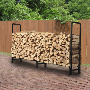 Firewood Holder Storage <strong>Rack</strong> Easy Assemble <strong>Steel</strong> Tubular Log <strong>Rack</strong> for Patio Dec - Product Image 6