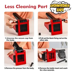 Hướng Dẫn Sử Dụng Đa Chức Năng Nhà Bếp Khoai Tây Chiên Khoai Tây Chiên Cắt Thái Lát Chopper Rau Cắt Trái Cây Salad Cắt