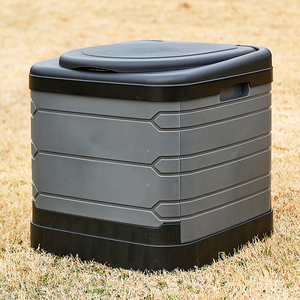 Grand pot de <span class=keywords><strong>camping</strong></span> pliable au design moderne Toilette portable pour adultes en plastique pour voiture, bateau, randonnée, une pièce Bol carré S-Trap - Product Image 5