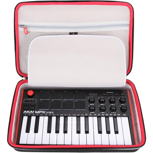 Étui de transport rigide en EVA résistant à l'eau avec doublure en mousse épaisse pour <span class=keywords><strong>clavier</strong></span> <span class=keywords><strong>MIDI</strong></span> <span class=keywords><strong>AKAI</strong></span> MPK Mini Series - Product Image 1
