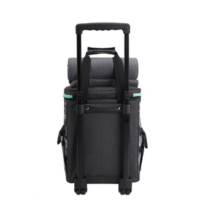 2021 New Tableware Picnic Bag Set Outdoor Portable Thermal Insulation Cold Storage Quad Camping Picnic <strong>Trolley</strong> Bag - Product Image 4