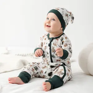 Hotsale Custom Organic Fabric Baby Bamboo Pajamas