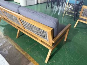 Ensemble de jardin Mobilier d'extérieur en bois de teck Ensemble de canapés pour hôtel, patio et jardin Canapé pour piscine Canapé en teck imperméable pour l'extérieur - Product Image 2