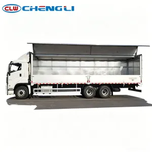 รถบรรทุกตู้ทึบแบบเปิดข้าง CLW 18T 6x4 สำหรับขนส่งสินค้า ใช้กับรถยกพาเลทและงานโลจิสติกส์ - Product Image 5