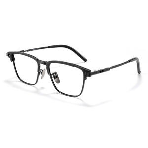 Takuya Kimura – montures de lunettes demi-cerclées en titane pur S02T, protection contre la lumière bleue pour hommes, monture extra large - Product Image 5