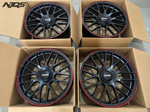 NJQS 5x112 Volk Racing <span class=keywords><strong>Te37</strong></span> 16-19 Zoll Aluminiumlegierung Felgen Radnaben Jantes Flegen Neuzustand ET45 Mehrspeichen Gunmetal Finish - Product Image 6