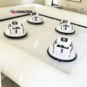 Venta caliente 10/13/16ft Niños Inflable Bumper Car Race Track Sport Game Air Racing Inflable Go Kart Track - Product Image 6