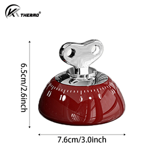 Trẻ Em 60 Phút Hình Dạng Tròn Nhựa Nhà Bếp Nấu Ăn Hẹn Giờ Từ Cơ Khí Đếm Ngược Báo Động Trực Nhìn Hẹn Giờ Kích Thước Nhỏ - Product Image 4