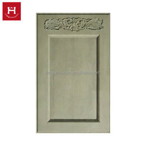 Porte de remplacement pour armoire de cuisine Happy Houses, en bois massif, <span class=keywords><strong>gris</strong></span> <span class=keywords><strong>taupe</strong></span>, style moderne et traditionnel, à panneaux surélevés, pour la rénovation de la maison - Product Image 4