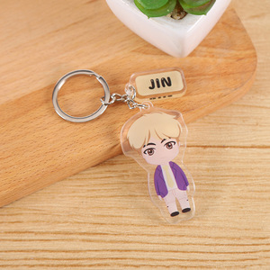 Nuevo Llavero Acrílico Personalizado de K-pop Idol, Personaje Kawaii de Anime y Dibujos Animados, Colgante Transparente con Foto de Bangtan Boys - Product Image 4