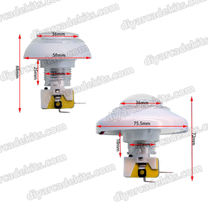 Bán Buôn Claw Crane Trò Chơi Các Bộ Phận Máy Clip Quà Tặng Đầy Màu Sắc Búp Bê Máy 76Mm Trắng Bìa Ren Đẩy Nút Cho Bán - Product Image 1