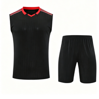 Ensemble de short et maillot de football sans manches pour jeunes, motif camouflage abstrait graffiti, séchage rapide, en polyester, personnalisable avec logo