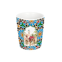 Ensemble de tasses à thé marocaines en céramique avec infuseur, coffret cadeau, OEM, ODM, vente en gros, souvenir, cadeau, vente au détail, en vrac, fournisseur d'usine, personnalisé
