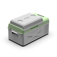 Nevera Portátil para Auto X20 Alpicool de 18.86L, Congelador de 12v para Camping, Mini Refrigerador de Una Zona con Compresor, Uso Dual para Auto y Hogar