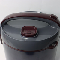 Mini-cuiseur électrique 1,5 L, cuiseur à riz noir pur, pot et cuiseur vapeur antiadhésifs noir et or, pour la cuisson du riz, fonction maintien au chaud, usine OEM