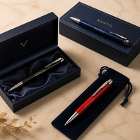 Stylo Roller en Métal Personnalisé avec Logo, Gravure OEM, Cadeau d'Entreprise Haut de Gamme, Stylo d'Affaires Premium pour Employés et Cadres