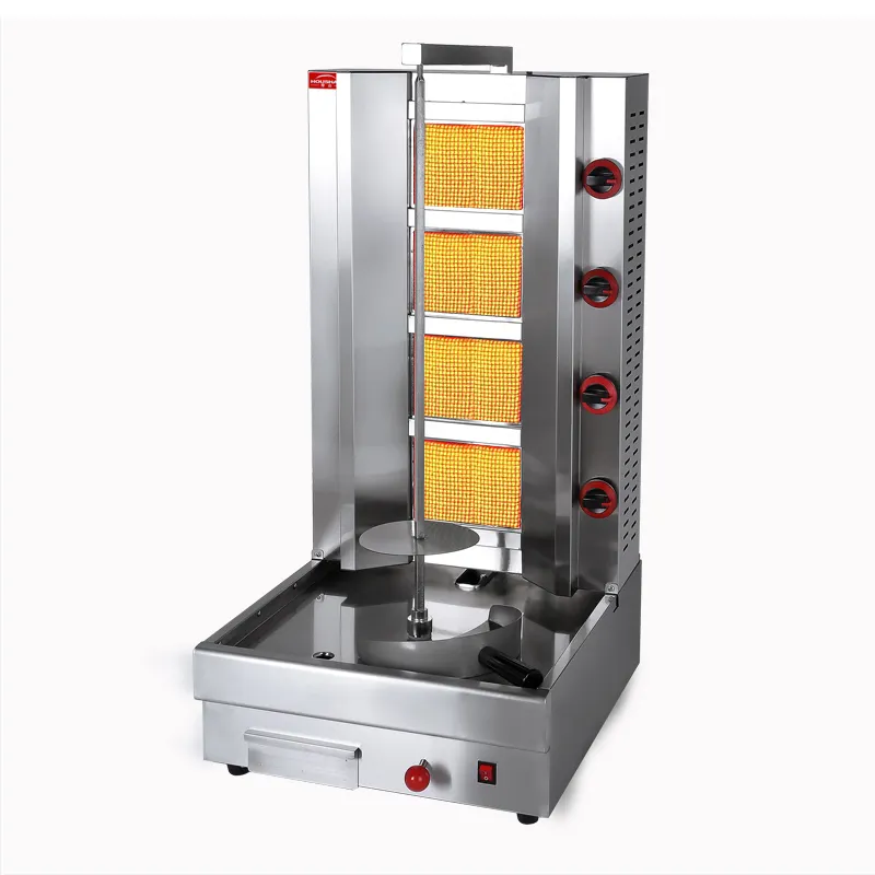 4-Brander Commerciële Doner Kebab Making Machine Shoarma Machine Groothandel Prijs