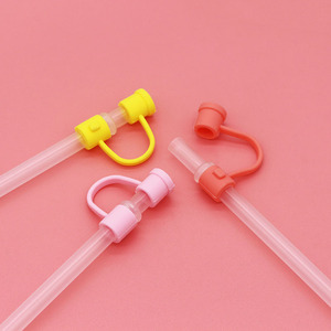 Capuchon de paille fantôme mignon compatible avec gobelet 30 40 oz 4PCS Silicone réutilisable paille à boire Topper comprenant <span class=keywords><strong>2</strong></span> styles - Product Image 4