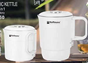 Hoffmans HM-2560 3-in-1 Foldable <b>Kettle</b> 0.8L 600W Portable Travel Pot Cup for Business Dormitory Africa Market Versatility on th - Product Image 1