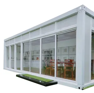 गुआंगज़ौ लक्जरी मॉड्यूल विस्तार पूर्वनिर्मित घरों prefab प्रकाश ईपीएस बोर्ड सैंडविच पैनलों कम लागत कंटेनर घर के साथ 2 बिस्तर