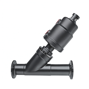 Vente de liquidation B2B COVNA, vanne à siège angulaire pneumatique à double action à deux voies, 1 pouce, en acier inoxydable, pour eau, air, vapeur - Product Image 4