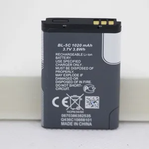 แบตเตอรี่โทรศัพท์ BL5C BL-5C สำหรับ <span class=keywords><strong>Nokia</strong></span> 1100 1110 1200 1208 1280 1600 2600 2700 3100 <span class=keywords><strong>3110</strong></span> 5130 6230 6230i N70 N72แบตเตอรี่ภายใน - Product Image 1
