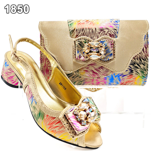 Ensemble de Chaussures de Soirée à Talons Bas et Sac Assorti de Haute Qualité Bestway, Chaussures Italiennes et Sac à Main pour Femme - Product Image 5