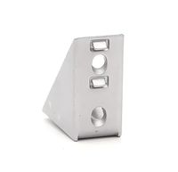 Soporte de ángulo de conector de conexión de esquina derecha de 90 grados al por mayor para perfil de aluminio 2060
