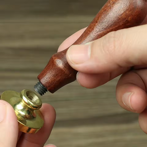 1psc Joint de peinture au feu Manche en <span class=keywords><strong>bois</strong></span> Poignée en <span class=keywords><strong>bois</strong></span> de rose clair Accessoires universels de taille de joint Accessoires remplaçables - Product Image 3