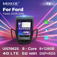 MEKEDE Android voiture écran gps navigation 360 caméra 8core WiFi 4G LTE pour Ford Fiesta 2009-2014 360 caméra