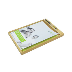 Porte-documents, porte-stylos et plateaux à papier A4 en bambou sur mesure, fabriqués directement par le fabricant. - Product Image 3