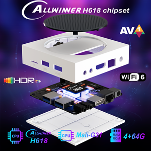C5PRO Android TV Box 4GB RAM 64GB ROM Procesador de cuatro núcleos H618 8K Ultra HD Wi-Fi 6 Android 12.0 - Product Image 2