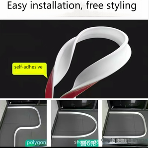 Barriera Autoadesiva in Silicone per Doccia, Guarnizione Inferiore per Porta Doccia, Protezione Antispruzzi per Bagno e Cucina - Product Image 3