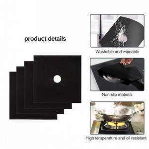Protectores de Cocina Reutilizables de 0.2mm para Estufa de <span class=keywords><strong>Gas</strong></span>, Antiadherentes y Resistentes al Calor, Cubiertas para Quemadores de Estufa de <span class=keywords><strong>Gas</strong></span> - Product Image 6