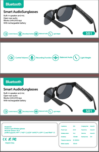 Gafas inteligentes para traducción de <span class=keywords><strong>texto</strong></span> de voz multilingüe, creación de conversación AI, cámara de carga magnética resistente al agua de 800W, W - Product Image 3