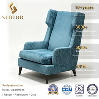Fauteuil de salon sur mesure pour l'hôtellerie, fauteuil design pour hôtel, mobilier, sièges rembourrés personnalisés, fabricant OEM, usine